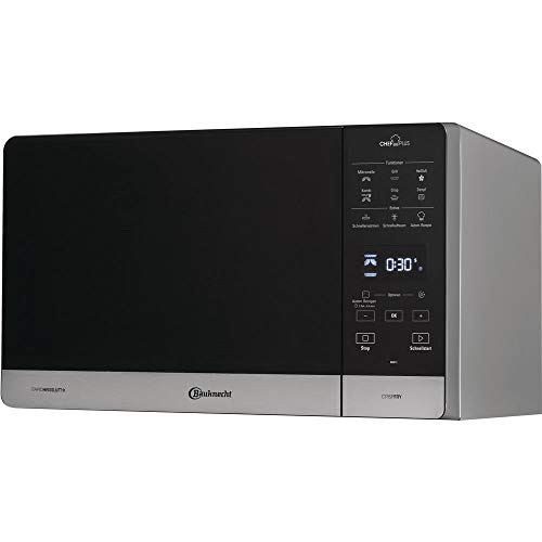 Bauknecht Chef Plus MW 49 SL/ 5in1-Multifunktionsmikrowelle / 800 W/25 L Garraum/Heißluft 1700 W/ Quartz Grill 900 W/ DualCrisp & CrispFry/ Dampfgaren/ AutoClean/ Schmelz- und Schnellauftau-Funktion