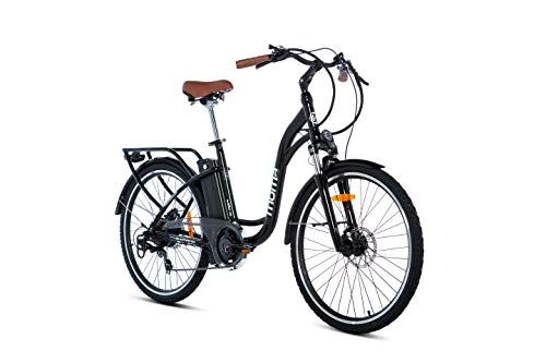 Moma Bikes Unisex-Adult Ebike 26.2 Hydraulic Elektrische Fahrrad VAE zu promenieren, E-26.2, schwarz, Normal