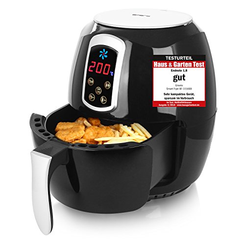 Emerio Heißluftfritteuse, Airfryer, Smart Fryer, Test 'GUT', Frittieren ohne Öl, 3,6 Liter Volumen, 1400 Watt, AF-115668